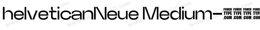helveticanNeue Medium字体转换
